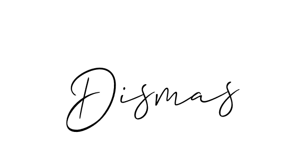 Use a signature maker to create a handwritten signature online. With this signature software, you can design (Allison_Script) your own signature for name Dismas. Dismas signature style 2 images and pictures png
