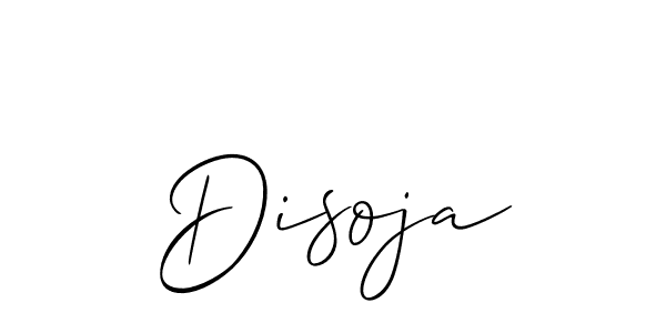 How to make Disoja signature? Allison_Script is a professional autograph style. Create handwritten signature for Disoja name. Disoja signature style 2 images and pictures png