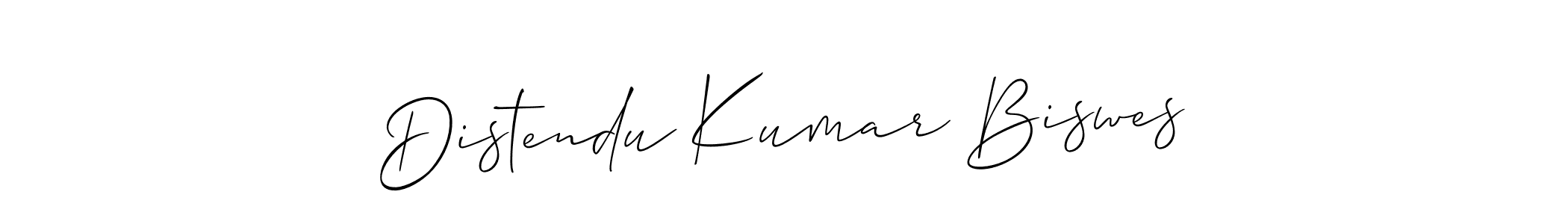 Make a short Distendu Kumar Biswes signature style. Manage your documents anywhere anytime using Allison_Script. Create and add eSignatures, submit forms, share and send files easily. Distendu Kumar Biswes signature style 2 images and pictures png
