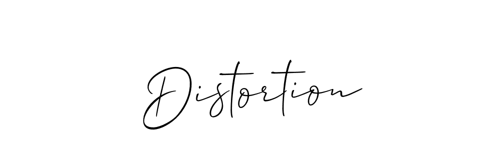Design your own signature with our free online signature maker. With this signature software, you can create a handwritten (Allison_Script) signature for name Distortion. Distortion signature style 2 images and pictures png