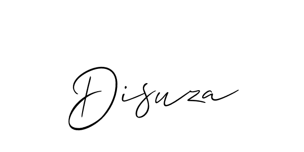 How to make Disuza signature? Allison_Script is a professional autograph style. Create handwritten signature for Disuza name. Disuza signature style 2 images and pictures png