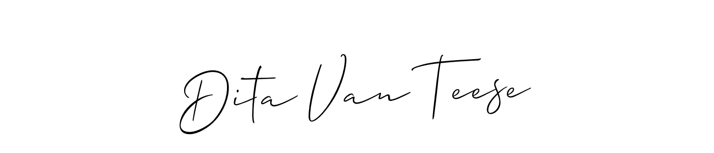 It looks lik you need a new signature style for name Dita Van Teese. Design unique handwritten (Allison_Script) signature with our free signature maker in just a few clicks. Dita Van Teese signature style 2 images and pictures png
