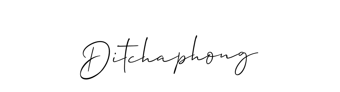 Ditchaphong stylish signature style. Best Handwritten Sign (Allison_Script) for my name. Handwritten Signature Collection Ideas for my name Ditchaphong. Ditchaphong signature style 2 images and pictures png