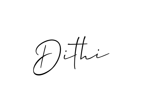 Dithi stylish signature style. Best Handwritten Sign (Allison_Script) for my name. Handwritten Signature Collection Ideas for my name Dithi. Dithi signature style 2 images and pictures png