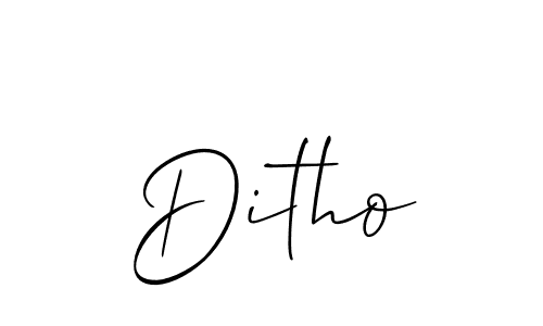 It looks lik you need a new signature style for name Ditho. Design unique handwritten (Allison_Script) signature with our free signature maker in just a few clicks. Ditho signature style 2 images and pictures png