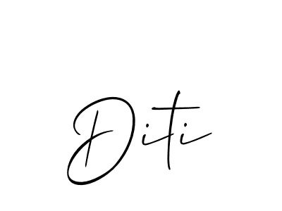 Also we have Diti name is the best signature style. Create professional handwritten signature collection using Allison_Script autograph style. Diti signature style 2 images and pictures png