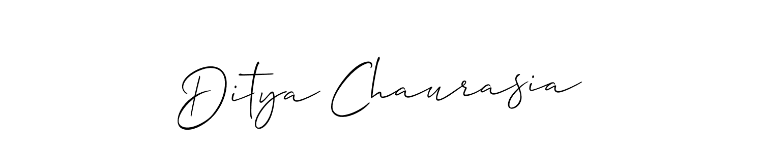 Ditya Chaurasia stylish signature style. Best Handwritten Sign (Allison_Script) for my name. Handwritten Signature Collection Ideas for my name Ditya Chaurasia. Ditya Chaurasia signature style 2 images and pictures png