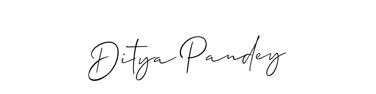 Use a signature maker to create a handwritten signature online. With this signature software, you can design (Allison_Script) your own signature for name Ditya Pandey. Ditya Pandey signature style 2 images and pictures png