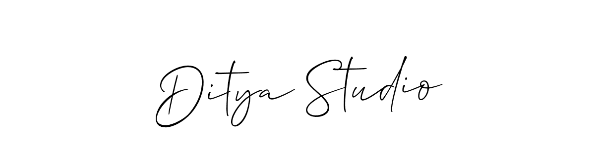 Ditya Studio stylish signature style. Best Handwritten Sign (Allison_Script) for my name. Handwritten Signature Collection Ideas for my name Ditya Studio. Ditya Studio signature style 2 images and pictures png