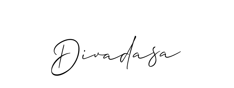 It looks lik you need a new signature style for name Divadasa. Design unique handwritten (Allison_Script) signature with our free signature maker in just a few clicks. Divadasa signature style 2 images and pictures png