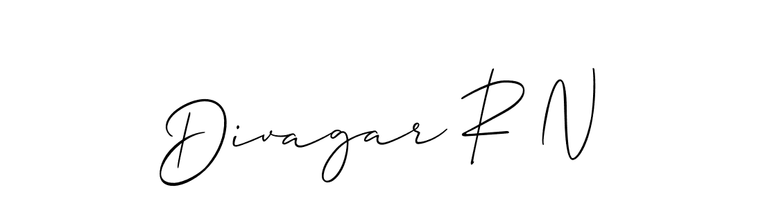 Allison_Script is a professional signature style that is perfect for those who want to add a touch of class to their signature. It is also a great choice for those who want to make their signature more unique. Get Divagar R N name to fancy signature for free. Divagar R N signature style 2 images and pictures png