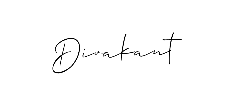 Design your own signature with our free online signature maker. With this signature software, you can create a handwritten (Allison_Script) signature for name Divakant. Divakant signature style 2 images and pictures png