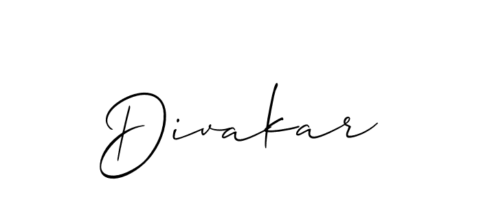 if you are searching for the best signature style for your name Divakar. so please give up your signature search. here we have designed multiple signature styles  using Allison_Script. Divakar signature style 2 images and pictures png