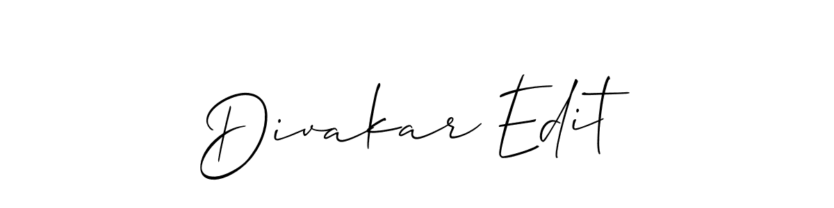 Make a beautiful signature design for name Divakar Edit. Use this online signature maker to create a handwritten signature for free. Divakar Edit signature style 2 images and pictures png