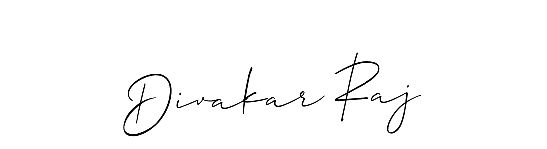 Design your own signature with our free online signature maker. With this signature software, you can create a handwritten (Allison_Script) signature for name Divakar Raj. Divakar Raj signature style 2 images and pictures png