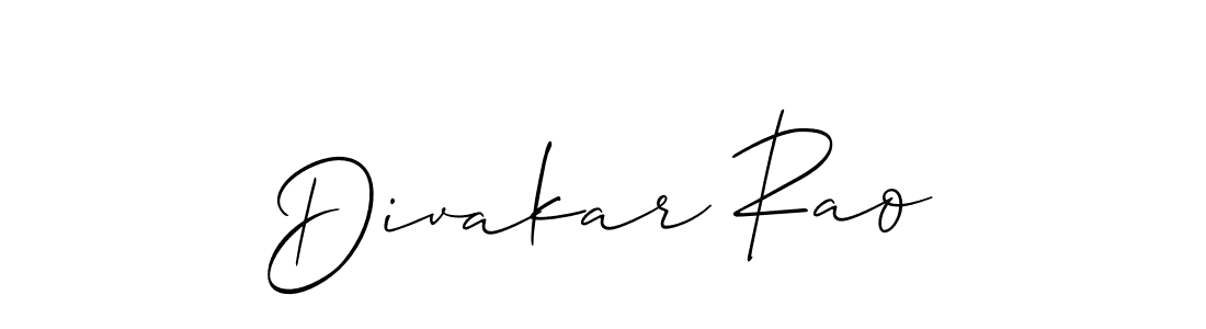 Divakar Rao stylish signature style. Best Handwritten Sign (Allison_Script) for my name. Handwritten Signature Collection Ideas for my name Divakar Rao. Divakar Rao signature style 2 images and pictures png