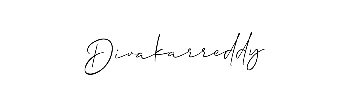 Create a beautiful signature design for name Divakarreddy. With this signature (Allison_Script) fonts, you can make a handwritten signature for free. Divakarreddy signature style 2 images and pictures png