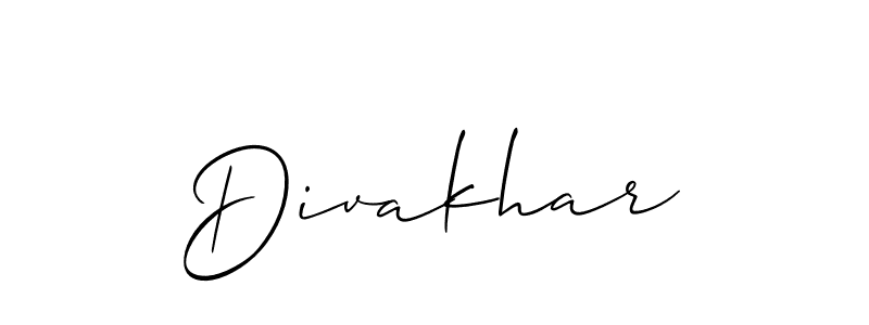 Make a beautiful signature design for name Divakhar. Use this online signature maker to create a handwritten signature for free. Divakhar signature style 2 images and pictures png