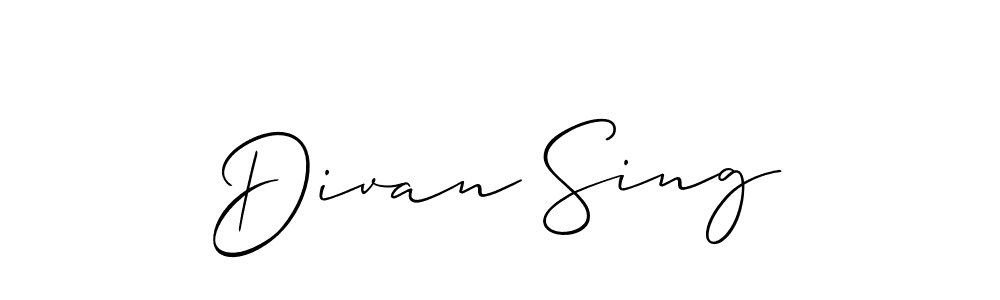 Best and Professional Signature Style for Divan Sing. Allison_Script Best Signature Style Collection. Divan Sing signature style 2 images and pictures png