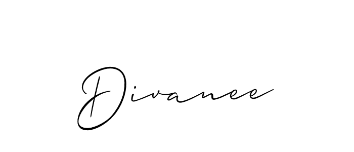 How to Draw Divanee signature style? Allison_Script is a latest design signature styles for name Divanee. Divanee signature style 2 images and pictures png