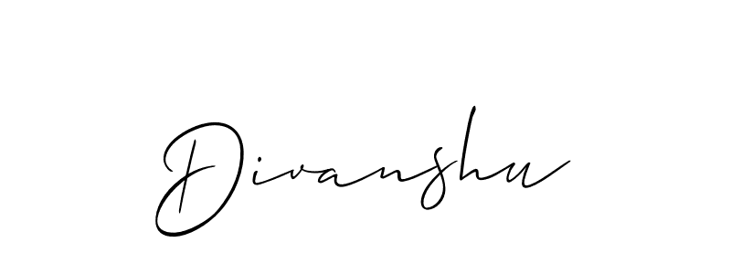 It looks lik you need a new signature style for name Divanshu. Design unique handwritten (Allison_Script) signature with our free signature maker in just a few clicks. Divanshu signature style 2 images and pictures png