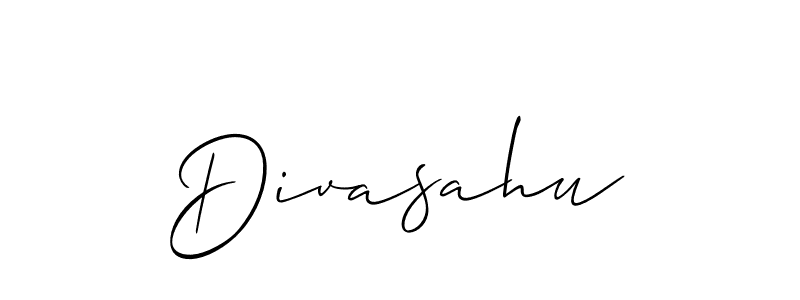 How to Draw Divasahu signature style? Allison_Script is a latest design signature styles for name Divasahu. Divasahu signature style 2 images and pictures png