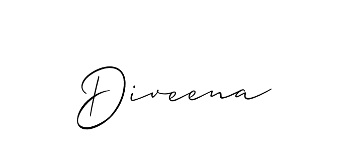 It looks lik you need a new signature style for name Diveena. Design unique handwritten (Allison_Script) signature with our free signature maker in just a few clicks. Diveena signature style 2 images and pictures png