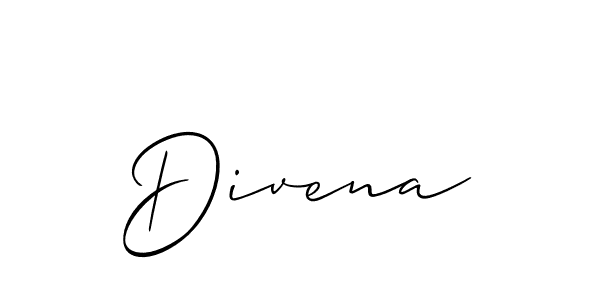 You can use this online signature creator to create a handwritten signature for the name Divena. This is the best online autograph maker. Divena signature style 2 images and pictures png