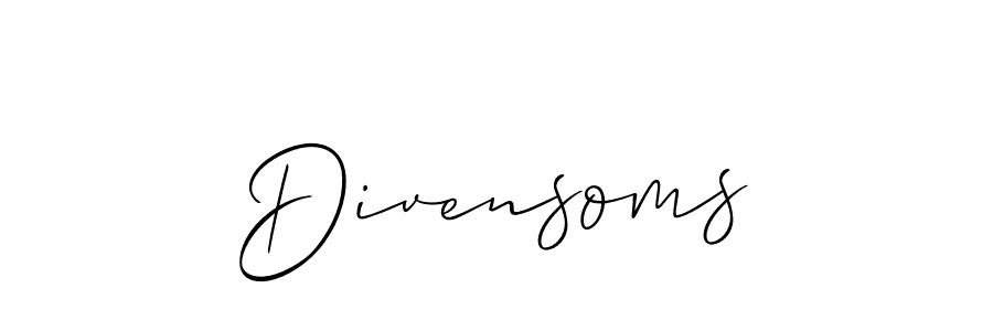 Make a beautiful signature design for name Divensoms. Use this online signature maker to create a handwritten signature for free. Divensoms signature style 2 images and pictures png