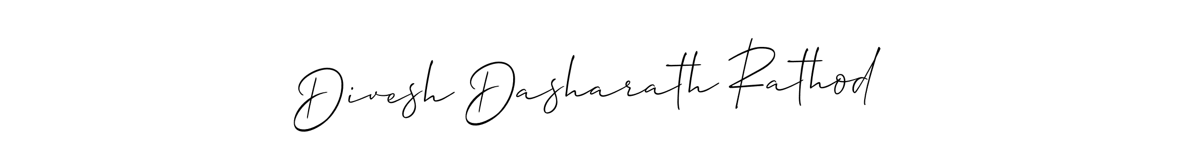 Make a beautiful signature design for name Divesh Dasharath Rathod. With this signature (Allison_Script) style, you can create a handwritten signature for free. Divesh Dasharath Rathod signature style 2 images and pictures png