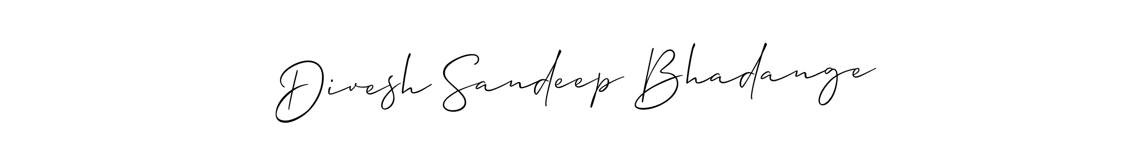 Make a beautiful signature design for name Divesh Sandeep Bhadange. Use this online signature maker to create a handwritten signature for free. Divesh Sandeep Bhadange signature style 2 images and pictures png