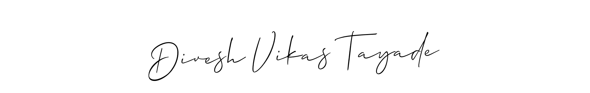 You can use this online signature creator to create a handwritten signature for the name Divesh Vikas Tayade. This is the best online autograph maker. Divesh Vikas Tayade signature style 2 images and pictures png