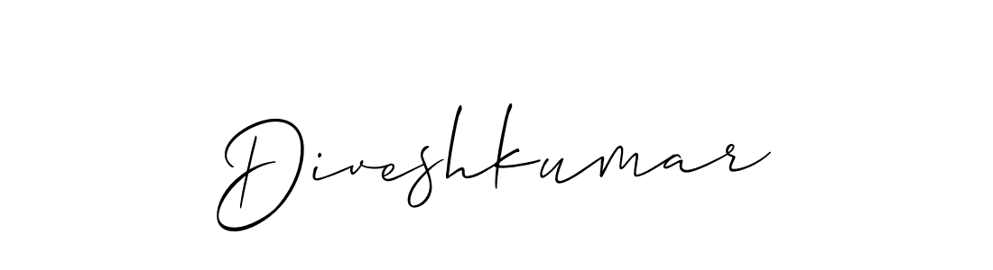 Use a signature maker to create a handwritten signature online. With this signature software, you can design (Allison_Script) your own signature for name Diveshkumar. Diveshkumar signature style 2 images and pictures png