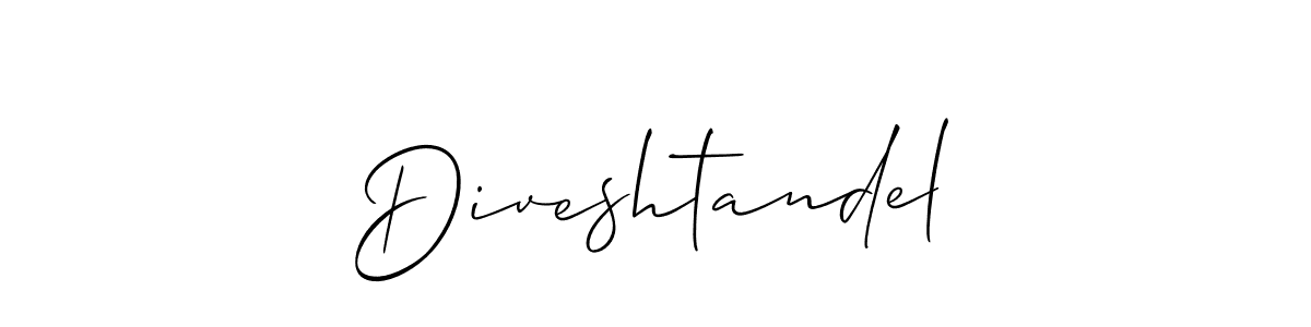 Best and Professional Signature Style for Diveshtandel. Allison_Script Best Signature Style Collection. Diveshtandel signature style 2 images and pictures png