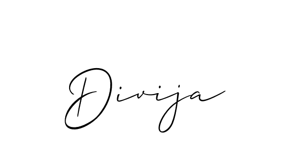 Best and Professional Signature Style for Divija. Allison_Script Best Signature Style Collection. Divija signature style 2 images and pictures png