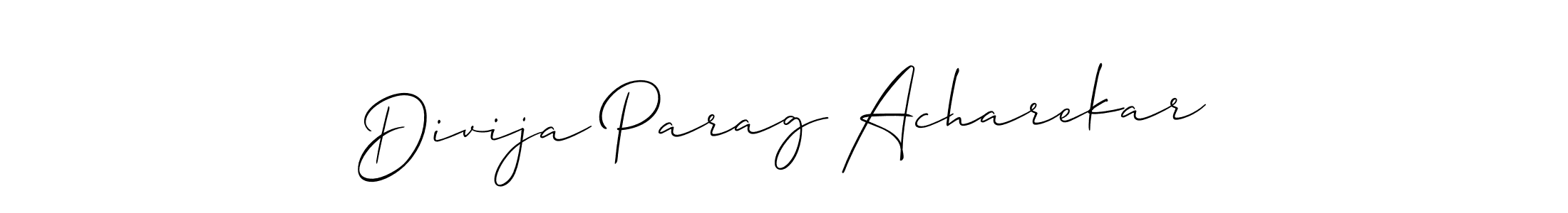 Best and Professional Signature Style for Divija Parag Acharekar. Allison_Script Best Signature Style Collection. Divija Parag Acharekar signature style 2 images and pictures png
