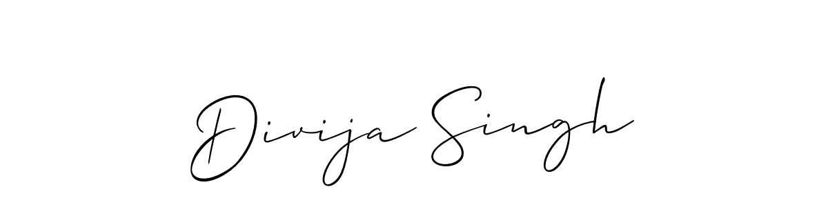 How to make Divija Singh signature? Allison_Script is a professional autograph style. Create handwritten signature for Divija Singh name. Divija Singh signature style 2 images and pictures png