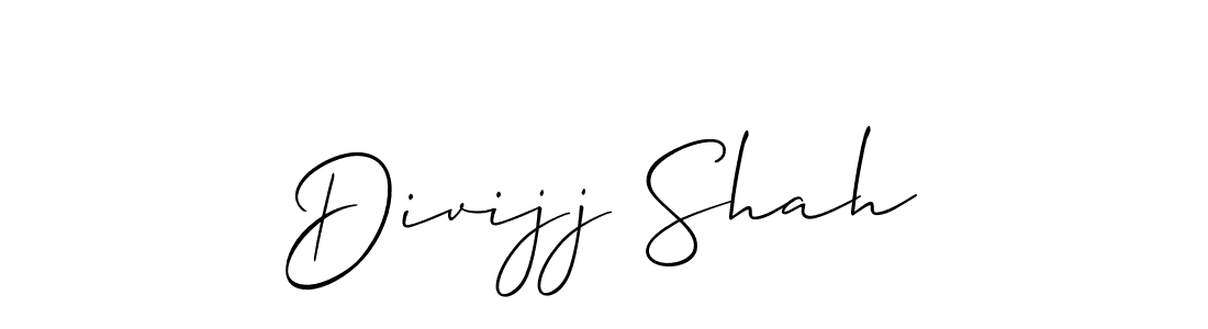 Also You can easily find your signature by using the search form. We will create Divijj Shah name handwritten signature images for you free of cost using Allison_Script sign style. Divijj Shah signature style 2 images and pictures png