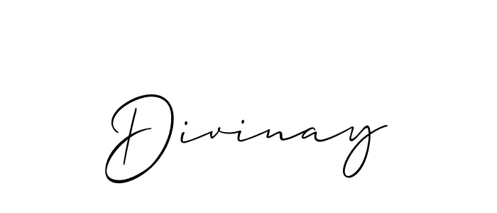 How to make Divinay name signature. Use Allison_Script style for creating short signs online. This is the latest handwritten sign. Divinay signature style 2 images and pictures png