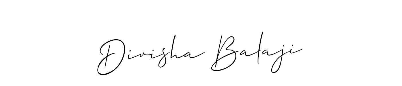 Divisha Balaji stylish signature style. Best Handwritten Sign (Allison_Script) for my name. Handwritten Signature Collection Ideas for my name Divisha Balaji. Divisha Balaji signature style 2 images and pictures png