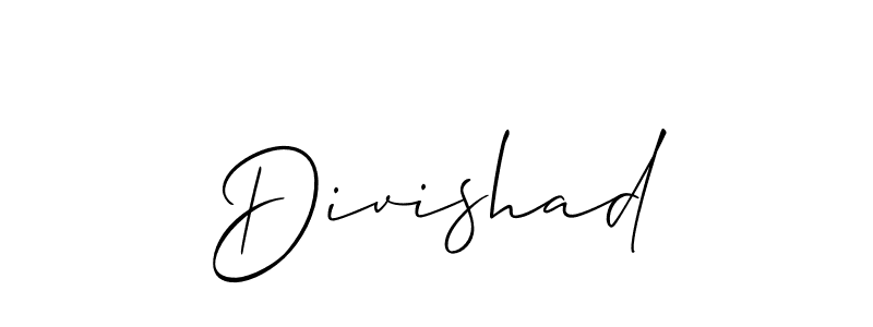 How to make Divishad signature? Allison_Script is a professional autograph style. Create handwritten signature for Divishad name. Divishad signature style 2 images and pictures png