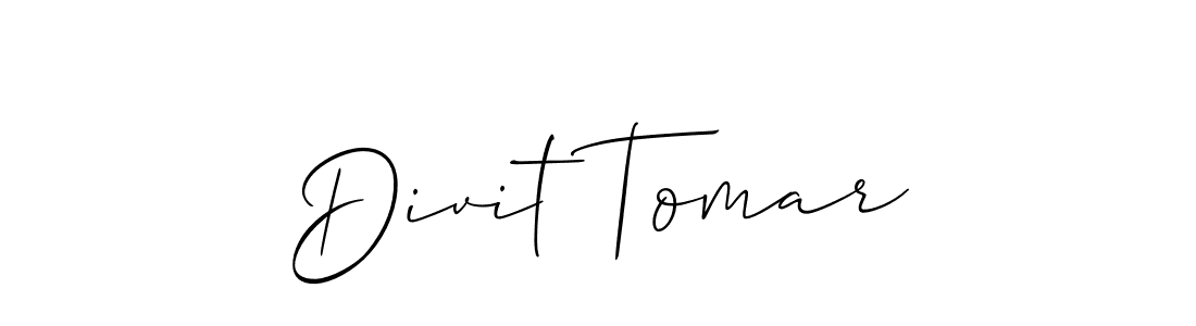Best and Professional Signature Style for Divit Tomar. Allison_Script Best Signature Style Collection. Divit Tomar signature style 2 images and pictures png