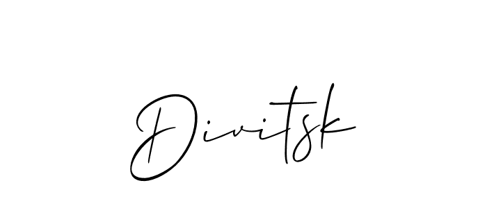 Best and Professional Signature Style for Divitsk. Allison_Script Best Signature Style Collection. Divitsk signature style 2 images and pictures png
