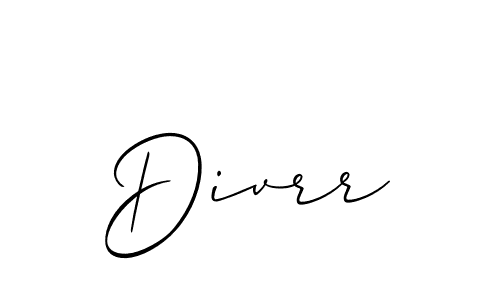 You should practise on your own different ways (Allison_Script) to write your name (Divrr) in signature. don't let someone else do it for you. Divrr signature style 2 images and pictures png