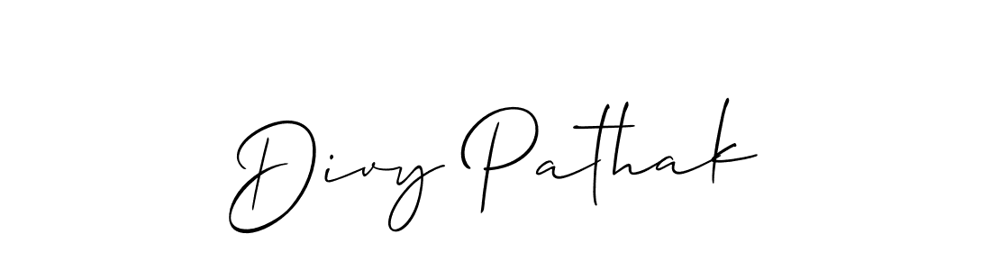 How to make Divy Pathak signature? Allison_Script is a professional autograph style. Create handwritten signature for Divy Pathak name. Divy Pathak signature style 2 images and pictures png