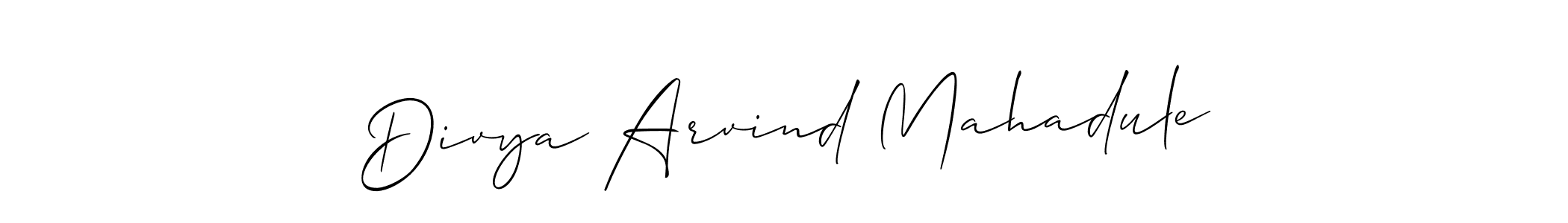 Once you've used our free online signature maker to create your best signature Allison_Script style, it's time to enjoy all of the benefits that Divya Arvind Mahadule name signing documents. Divya Arvind Mahadule signature style 2 images and pictures png