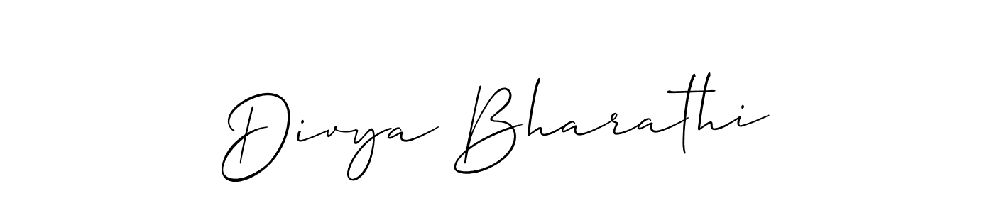 Divya Bharathi stylish signature style. Best Handwritten Sign (Allison_Script) for my name. Handwritten Signature Collection Ideas for my name Divya Bharathi. Divya Bharathi signature style 2 images and pictures png