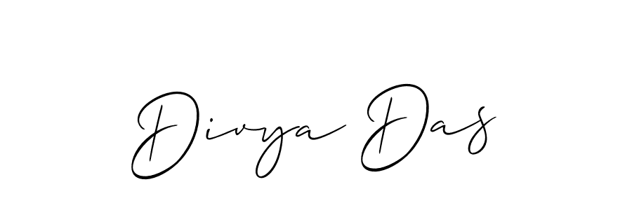 Also we have Divya Das name is the best signature style. Create professional handwritten signature collection using Allison_Script autograph style. Divya Das signature style 2 images and pictures png