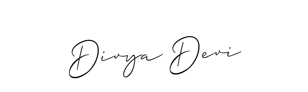 It looks lik you need a new signature style for name Divya Devi. Design unique handwritten (Allison_Script) signature with our free signature maker in just a few clicks. Divya Devi signature style 2 images and pictures png