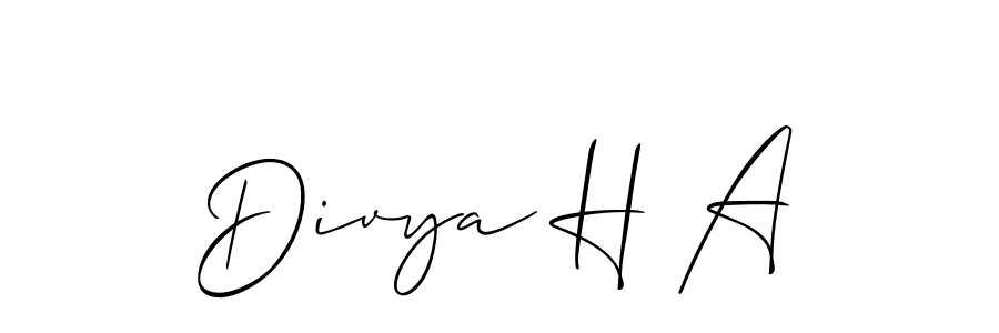 This is the best signature style for the Divya H A name. Also you like these signature font (Allison_Script). Mix name signature. Divya H A signature style 2 images and pictures png